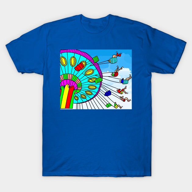 Fun Fair Amusement Park Amusement Park T-Shirt by flofin